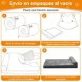 thumbnail image 3 of Cama Ortopédica para Perros Grande con Espuma Viscoelástica Piel Sintética Antideslizante, 3 of 7