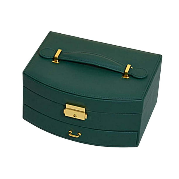 Organizador de 2 capas Zulema estuche para pendientes relojes niñas verde