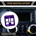 thumbnail image 2 of Unique Bargains 1 Pcs Dashboard Window Switch Button Cover Trim for Jeep Wrangler JK JLU & Unlimited 4 Door 11-17 Center Console Window Button Switch Trim ABS Purple, 2 of 6