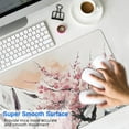 thumbnail image 4 of Unleash Gaming Precision: XL Pink Japanese Watercolor Cherry Blossom Mouse Pad, Non-Slip Rubber Base with Stitched Edges for Durability. An Ideal Blend of Style & Performance! 31.5x11.8 Inches., 4 of 7