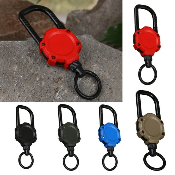 Cheers Telescopic Magnetic Key Chain High Rebound Multi-purpose Safety Buckle Backpack Anti-Loss Key Ring Holder Camping Gear