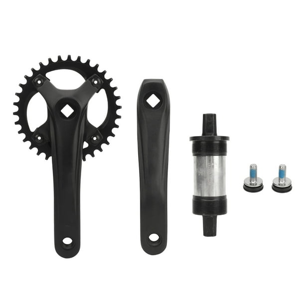 Bras De Manivelle Gauche Vélo 170mm – Alliage Alu CNC, Carré Creux, Noir, Léger – Compatible VTT, Route, Pliant – Remplacement Simple