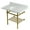Carrara Marble / Brushed Brass, variant on Kingston Brass KVPB3630MBB1 Templeton 36" Carrara Marble Console Sink with Brass Legs and Shelf (8-Inch, 3-Hole), Carrara Marble White/Polished Chrome