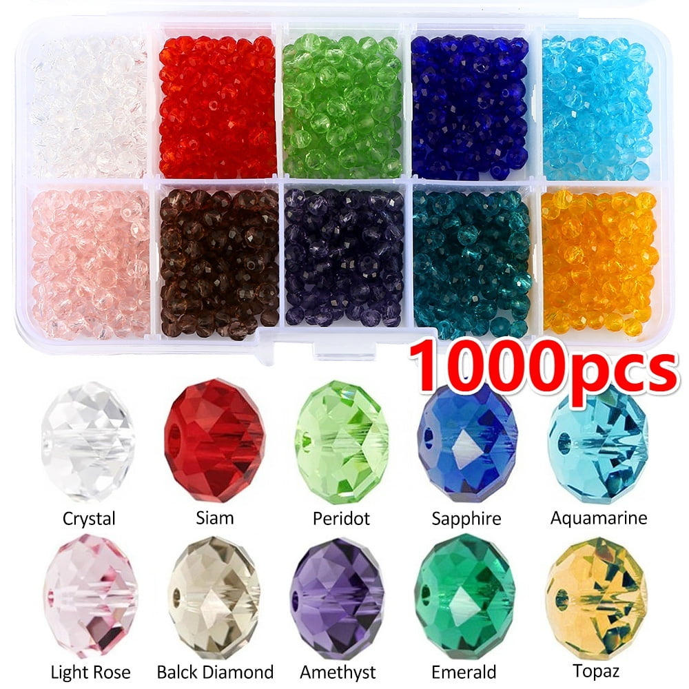8x6mm 25pcs Rugby Crystal Faceted Oval Glass Beads Spacer Jewelry Making Finding 8x6mm 25pcs Rugby Crystal Faceted Oval Glass Beads Spacer Jewelry Making Finding