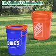 thumbnail image 5 of WADEO Portable Toilet Seat for 5 Gal Buckets, Orange, 5 of 7