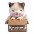 thumbnail image 1 of Figurita decorativa para coche, adorno con cabeza móvil de gato bonito, juguete de regalo Interior para niños, 1 of 4