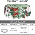 thumbnail image 3 of Christmas Snowflakes Tablecloth, Christmas Trees Table Cloth for Party Decoration, Round 60 Inch, Snowman Themed Tablecloths for Dinner Kitchen Party Picnic, 3 of 6