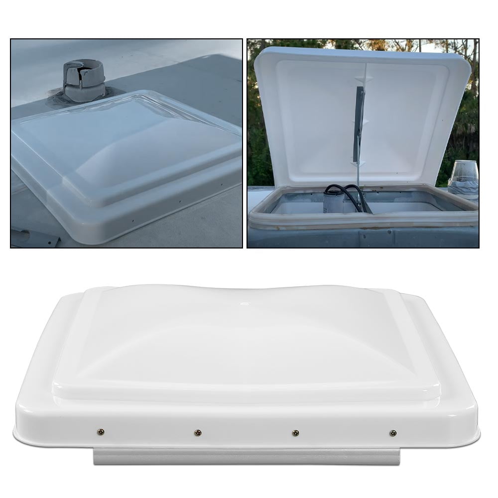 PIT66 14"x14" White Roof Vent Cover Camper RV Trailer Ventline Fit For Ventline Elixir