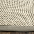 thumbnail image 5 of SAFAVIEH Natural Fiber Kentigern Border Seagrass Area Rug, Marble/Khaki, 6' x 6' Round, 5 of 6