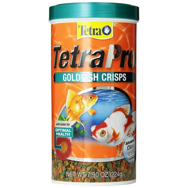 Tetra TetraPRO Goldfish Crisps Fish Food, 7.90oz