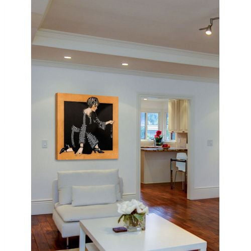 "Broken Pearl Necklace" Painting Print on Canvas