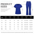 thumbnail image 6 of VIAOLI Women's Medical Scrubs Set - Quick Dry V-Neck Top with Pants, Multiple Pockets, Adjustable Drawstring, 10 colors, 6 of 6