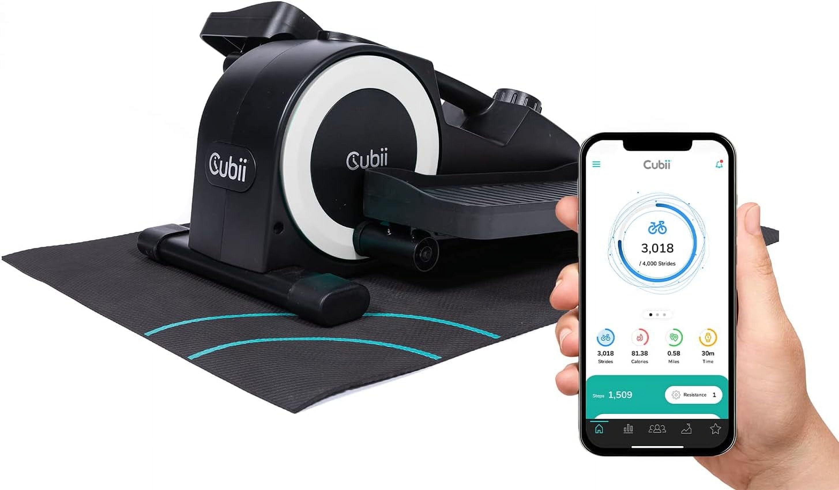 Cubii JR1+ Compact Under Desk Elliptical Exercise Equipment for