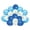 Blue, variant on Charmed Pre-filled Confetti Balloon Bouquet Pink 12" Birthday Party Wedding Venue Decoration; 18 Pieces