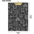 thumbnail image 3 of FMSHPON Bee Honey Flowers Clipboard Hardboard Wood Nursing Clip Board and Pull for Standard A4 Letter 13x9 inches, 3 of 8