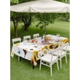 thumbnail image 4 of Outdoor Tablecloth with Umbrella Hole for Patio/Picnic/Party/Camping, Pig Sunflower Western Waterproof Table Cloth Rectangle Table Cover Washable, Farmhouse Daisy Garden Floral (54"x 80"), 4 of 8
