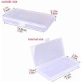 thumbnail image 2 of Gebildet 6pcs Clear Rectangular Plastic Containers Storage Box Case with lid for Tiny Bead, Pills, Craft Items, Jewellery etc, 2 of 4
