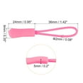 thumbnail image 2 of Uxcell Zipper Pulls Pull Head Handle Replacement Tab Tags Cord Extension for Backpacks Bags Handbags Pink, 2 of 5