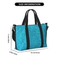 thumbnail image 2 of Rocae Blue Glitter for Travel Shoulder Bag Top Handle Handbag with Yoga Mat Buckle for Gym, Work, Travel, 2 of 7