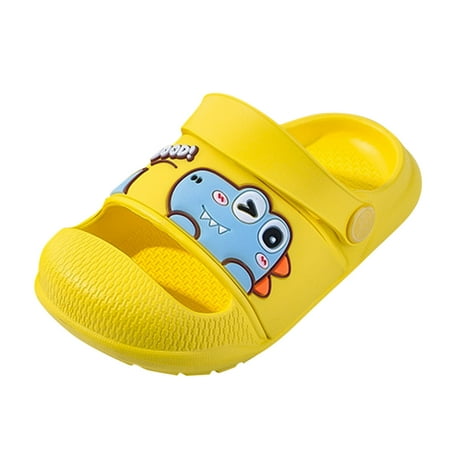 

Relanfenk Children Kids Baby Shoes Boys Girls Cartoon Non-Slip Slippers Shower Slipper EVA Soft Sole Sandals