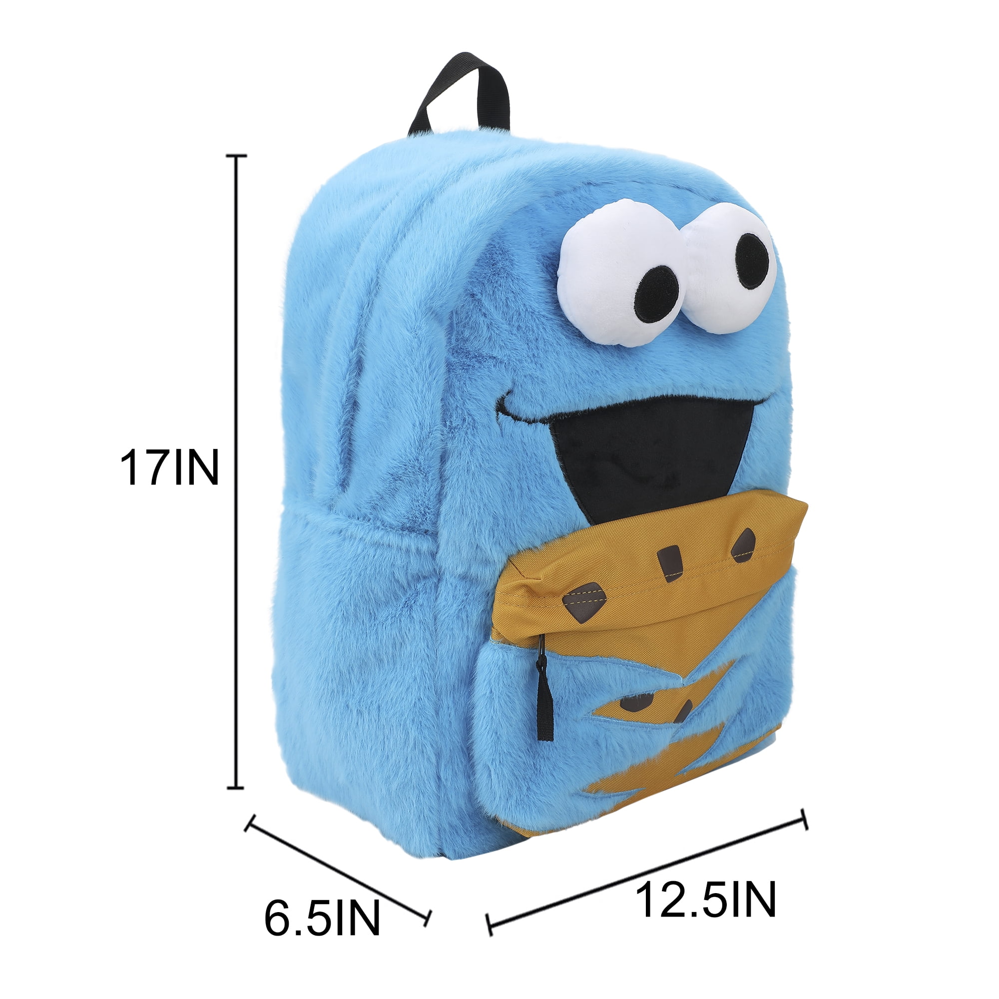 Sesame Street Cookie Monster 17" Blue Backpack