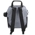 thumbnail image 4 of Baby Essentials Super Cooler Main Frame Dual Zipper Closure Diaper Bag Backpack Tote with Matching 6-Ply Changing Pad, Insulated Bottle Pockets, Stroller Straps and Pacifier Pouch in Grey & Black, 4 of 6