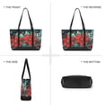 thumbnail image 6 of FORMRS Canvas Laptop Tote Bag for Women with 15.6" Computer Compartments Shoulder Handbag, Christmas Poinsettia, 6 of 7