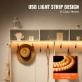 thumbnail image 4 of VEVOR Hall Tree Entryway Bench, LED Coat Rack with Shoe Storage, 59" Wide Mudroom bench with Storage and Seating, Adjustable Shelves and 12 Hanging Hooks, for Mudroom, Entryway, Hallway, 4 of 9