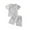 Grey, variant on Boys Clothes Baby Outfits for Kids Summer Cotton Round Neck Printed Short-sleeved Running Suit 0 3 6 12 18 24 Months Clothing Sets T-shirt with Elastic Waist Shorts Outfit 2-Piece Set