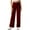 Burgundy, variant on ZQUUVOU Yoga Pants Women Wide Leg Pants With Pockets High Waist Stretch Dress Casual Fitness And Sports Tight And Nude Yoga Long Pants Olive Green