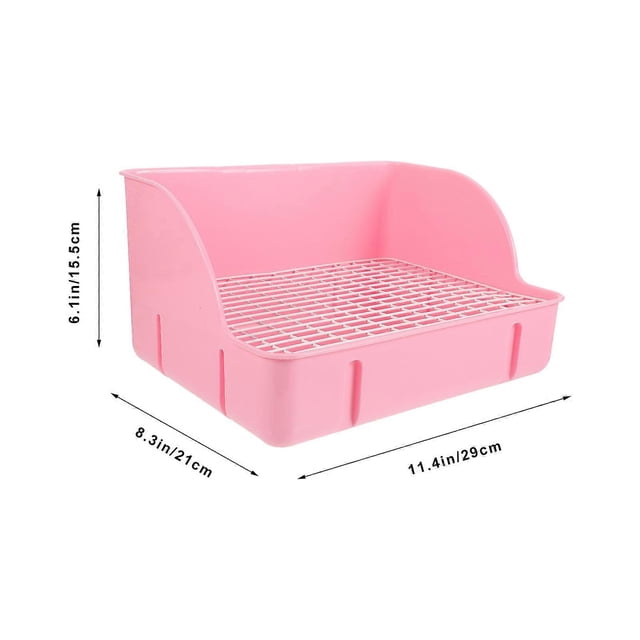 Household Rabbit Litter Box Plastic Pet Potty for Easy Cleaning