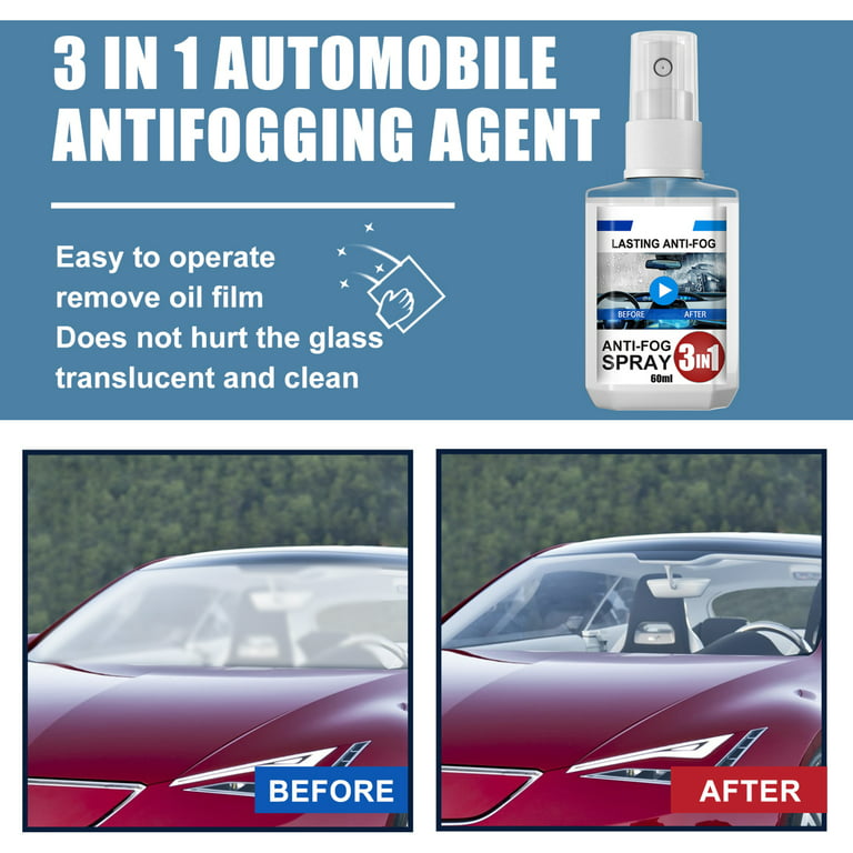 Car Glass Anti Fog Agent Long-Lasting Window Rear Mirror Rainproof Spray  Liquid