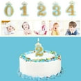 thumbnail image 4 of Baohd Golden Glitter Number Candle Birthday Cake Party Wedding Pie Decoration Kids Gift, Type 0, 4 of 6