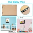 thumbnail image 4 of Moclever Kids Art Frame 12.99x9.52in Front Opening Wooden Frame Artwork Display Storage Frame A4 Picture Frame Wall Display for Photo Art Projects Picture Children Drawing 2 Pack, Black, 4 of 10