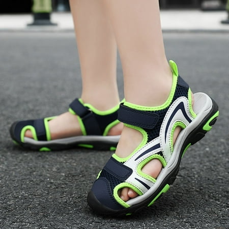 

Infant Sandals Girls Kid Sandals Beautiful Kid Sandals Kids Sandals Girls Sandals for Kids Girls Soft Boy Sandals Non-slip soft-soled sandals for boys and children Green 28