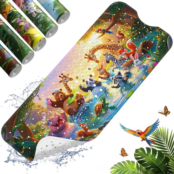 Alfombra de baño para bebés XIYUNTE antideslizante de 100 x 40 cm con ventosas