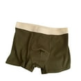 thumbnail image 2 of Lovskoo Men's Briefs Solid Color Cotton Ribbed Comfortable High Waisted Boxer Briefs for Men Green, 2 of 8
