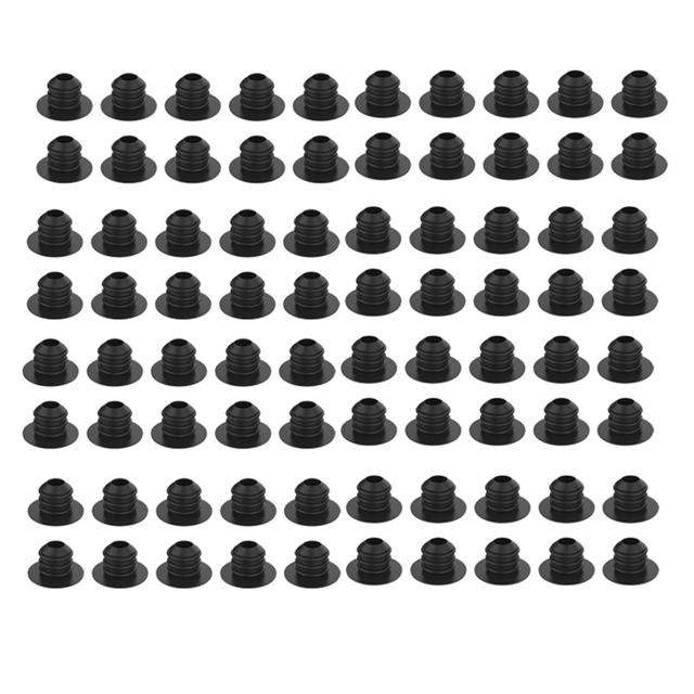 100Pcs Pegboard Hook Locks, Peg Board Locks Stoppers Fit for 1/4 Inch Peg Board for Stopping Hooks From Falling Off,100Pcs x pegboard hook locks,Black