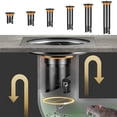 thumbnail image 3 of Mosiee Stainless Steel Extension Tube Floor Drain Core Anti-Odor Sewer Extension Pipe, 3 of 8