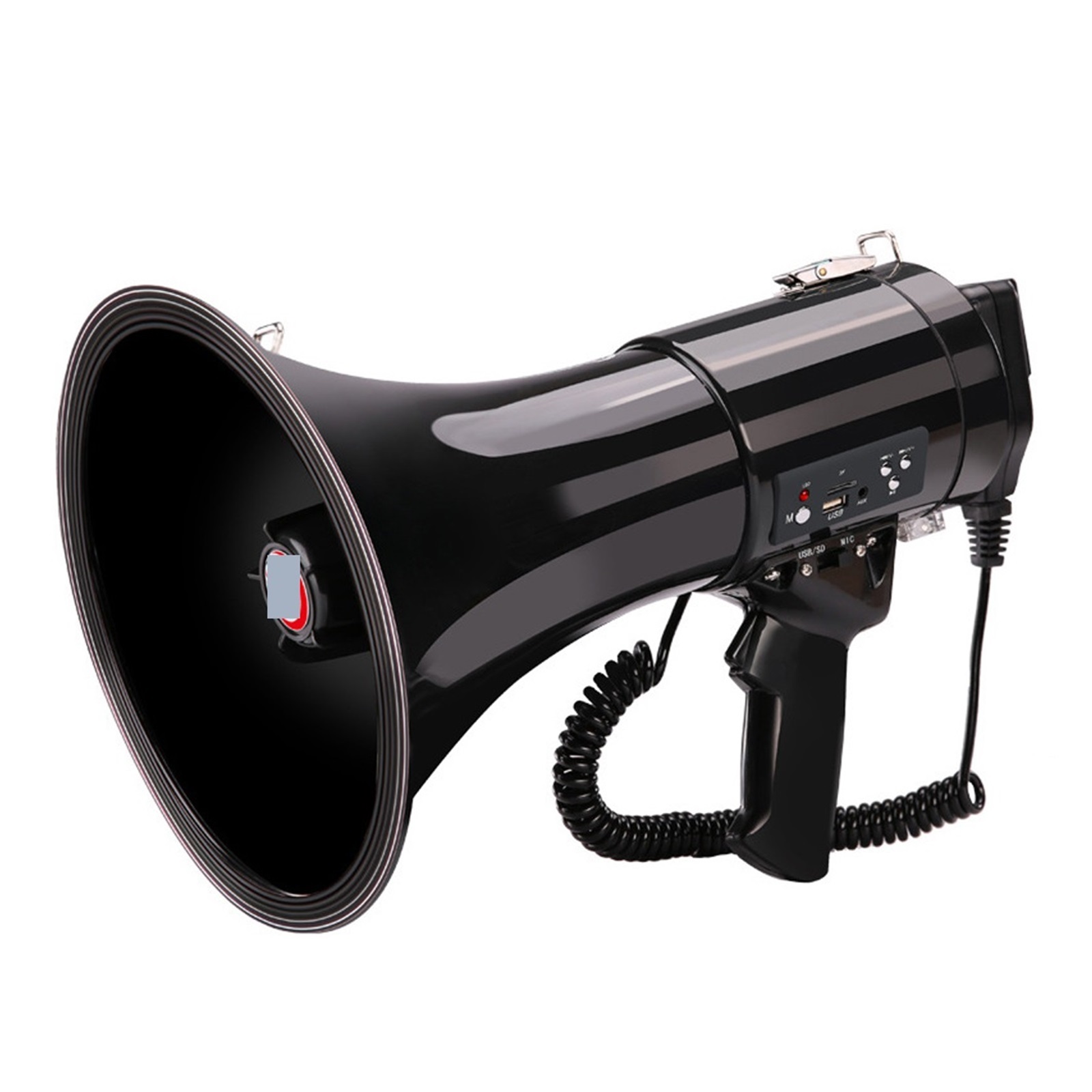 Portable 50W Megaphone Handheld Security Guard TF USB Loud Speaker Travel Guide Speech Teach Voice Amplifier ,Powerful Voice Amplifier
