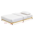 thumbnail image 5 of Kings Brand Furniture Moley Twin Size Metal Trundle - Roll Out Bed Frame (Banana), 5 of 5