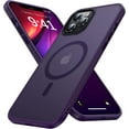 thumbnail image 1 of Funda magnética para iPhone 12 Pro Max [Compatible con Magsafe] [Protección contra caídas de grado militar] Funda protectora translúcida mate delgada a prueba de golpes para iPhone 12 Pro Max, color, 1 of 8