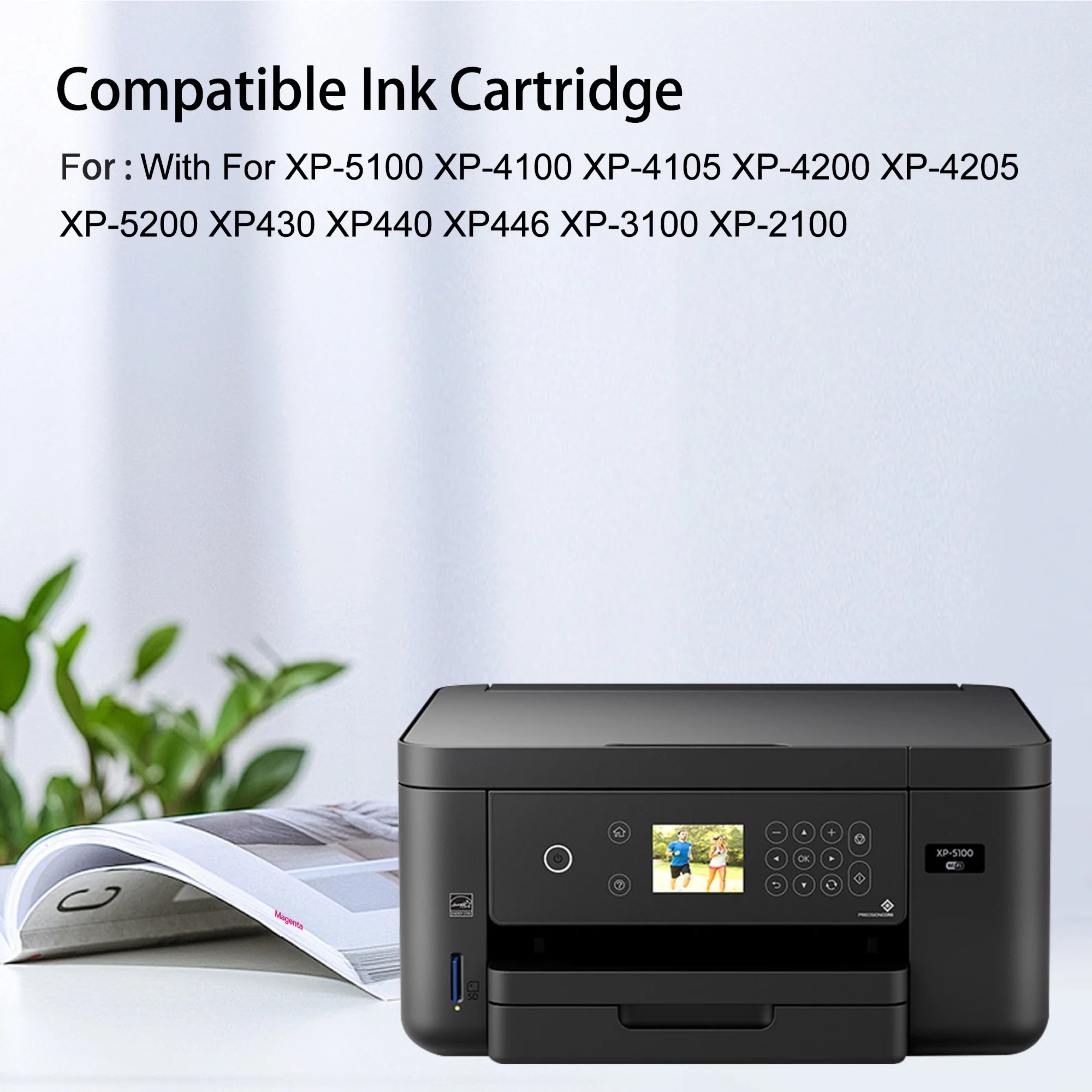 232XL Empty Refillable Ink Cartridges Chip-enabled Replacement for XP-4200 4205 WF-2930 2950 Printer Used for Regular Or Sublimation Ink(4 Pack)