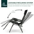 thumbnail image 5 of Best Choice Products Oversized Zero Gravity Chair, Folding Outdoor Patio Recliner w/ Cup Holder - Black, 5 of 8