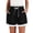 Black, variant on Womens Cotton Linen Shorts Summer Casual Shorts Drawstring Elastic Waist Beach Vacation Cover up Shorts