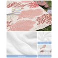 thumbnail image 6 of Red Coastal Beach Towels Oversized Super Absorbent, Vintage Coral Ocean Modern Sea Abstract Lightweight Bath Towel Quick Dry Sets For Bathroom/Pool/Rv Camping/Beach Play/Gym Room/Picnic 23"x47", 6 of 8