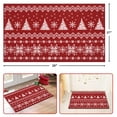 thumbnail image 4 of Haperlare Christmas Decorative Doormat 17"x29" Holiday Boho Style Welcome Mat for Home Decoration Non Slip Doormat Outdoor Indoor Entrance Floor Mat, Red, 4 of 9