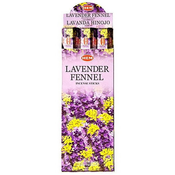 Lavender Fennel - Box of Six 20 Stick Tubes - HEM Incense