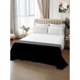 thumbnail image 2 of Black White Striped Flat Sheet Only Twin Size, Soft Breathable Bed Top Sheets for Mattress, Modern Abstract Art Aesthetics Luxury Bedding Flat Sheets for Home Hotel Bedroom Bed Protection, 2 of 9