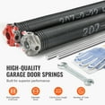 thumbnail image 2 of BENTISM Garage Door Torsion Springs Pair of 0.207" x 2" x 22" with Non-Slip Winding Bars, Garage Door Springs, 16000 Cycles Gloves and Mounting Wrench, Electrophoresis Coated for Replacement, 2 of 9